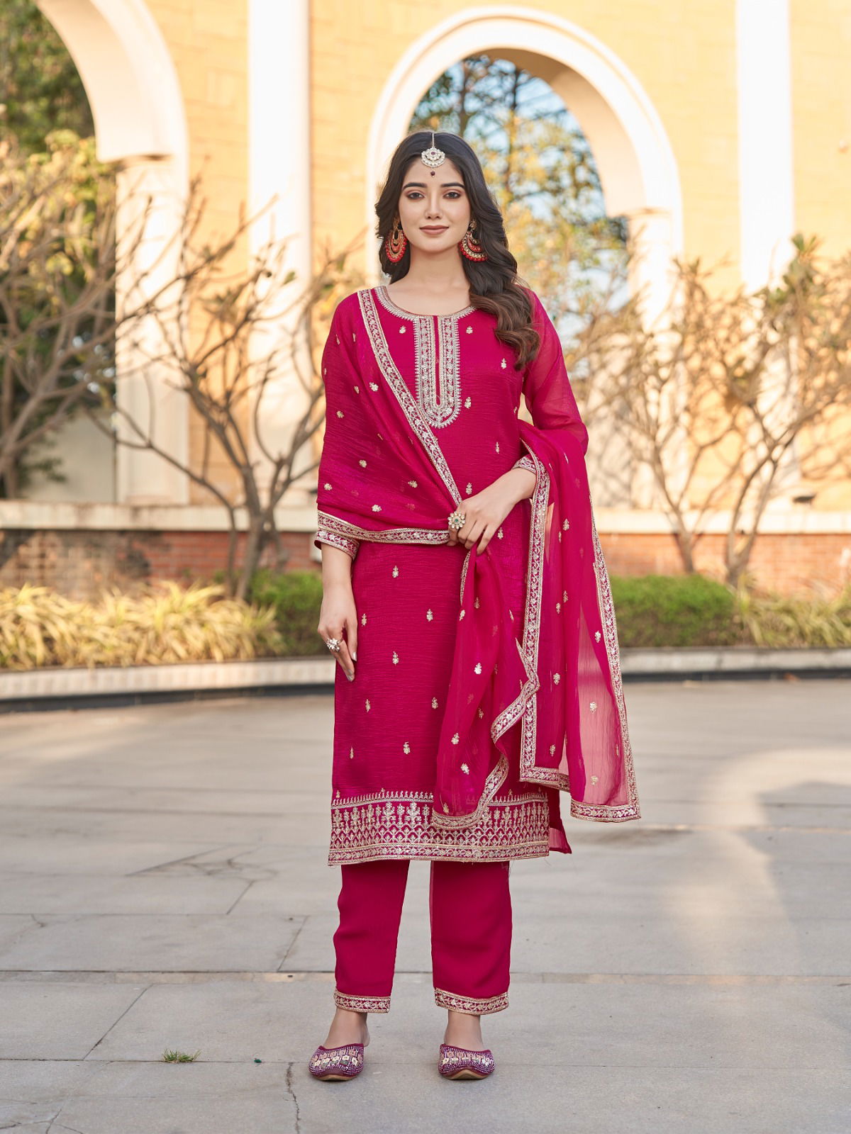 Spirit By Aanchi Crunchy Kurti With Bottom Dupatta Orders In India